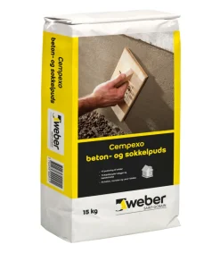 Weber Saint-Gobain Cement & Mørtel|Weber Cempexo Beton- og sokkelpuds 15 kg