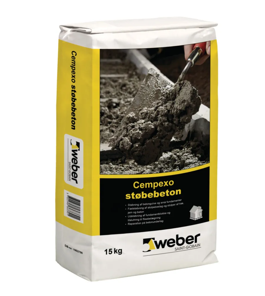 Weber Saint-Gobain Cement & Mørtel|Weber Cempexo Støbebeton 15 kg