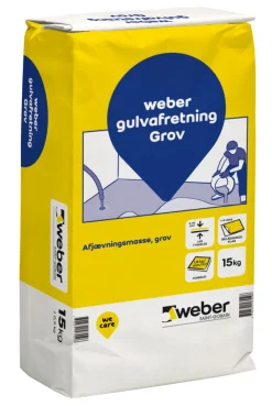 Weber Saint-Gobain Cement & Mørtel|Weber gulvafretning grov - 15 kg