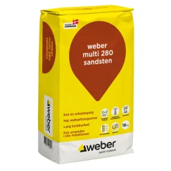 Weber Saint-Gobain Cement & Mørtel|Weber Multi 280 Farvet hæftemørtel 18 kg Sandsten