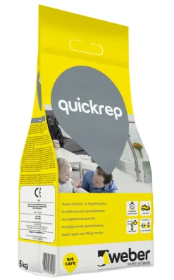 Weber Saint-Gobain Cement & Mørtel|Weber QuickRep - 5 kg Mørkegrå
