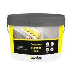 Weber Saint-Gobain Tag-, Mur- & Sokkelmaling|Weber stampet kalk - 10 kg Hvid