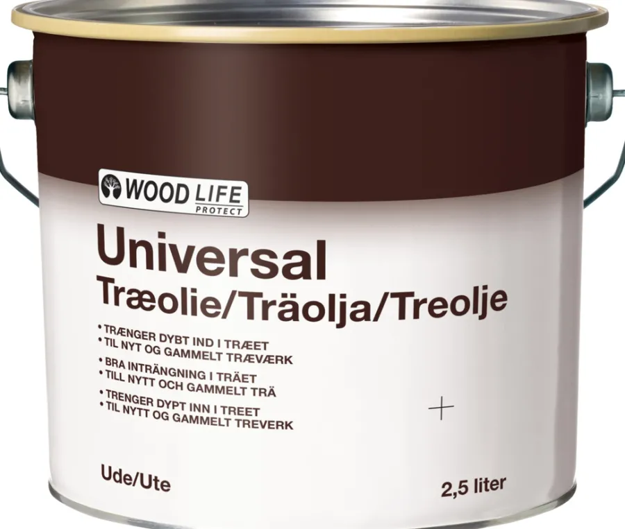 Woodlife Træolie|universal træolie 2,5 liter Gylden